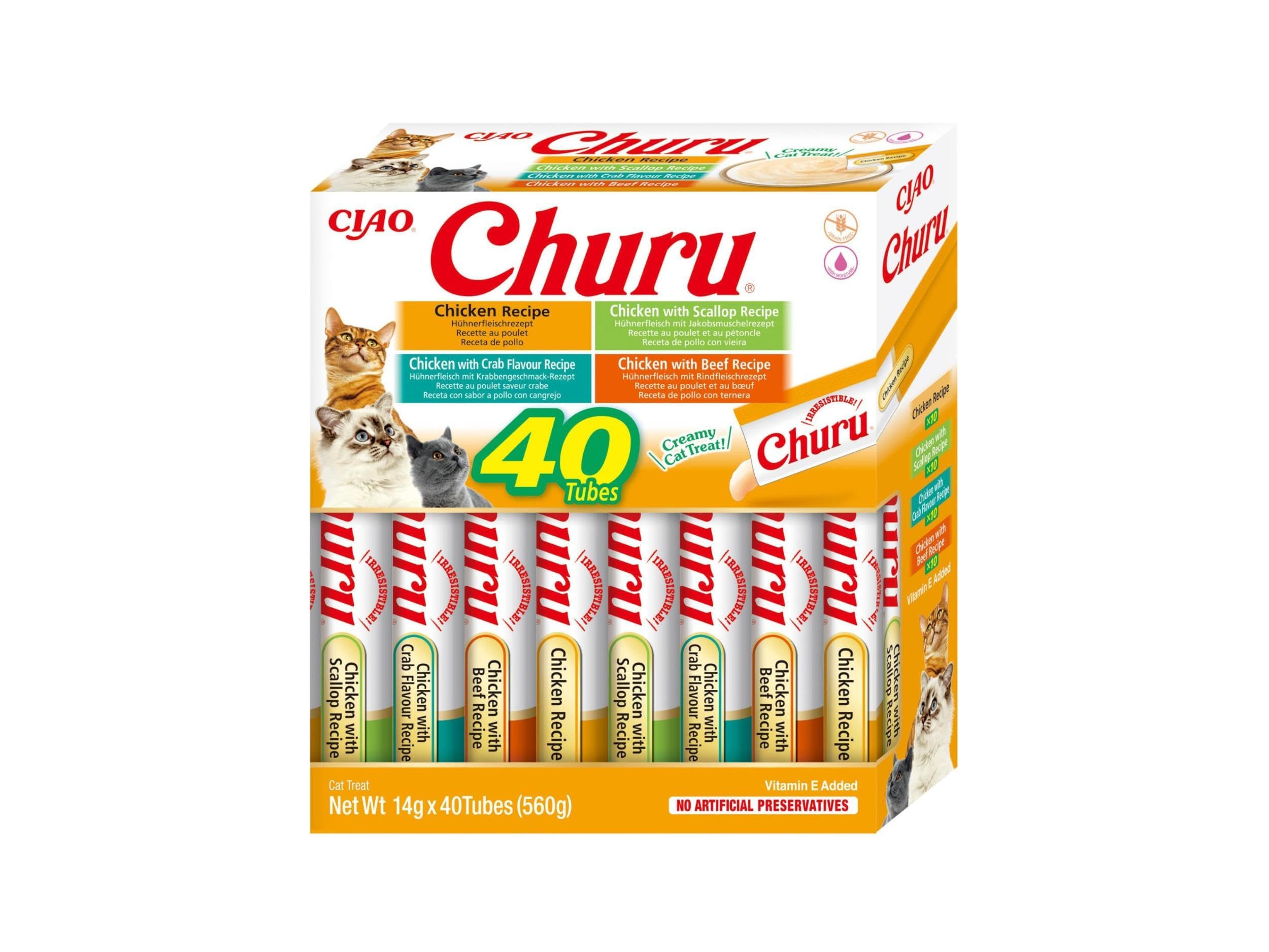 inaba-churu-friandise-chat-thon-fruits-de-mer-40x14g-pur-e image 7