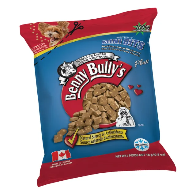 benny-bully-s-mini-bits-friandise-chien-foie-b-uf-myrtille image 1