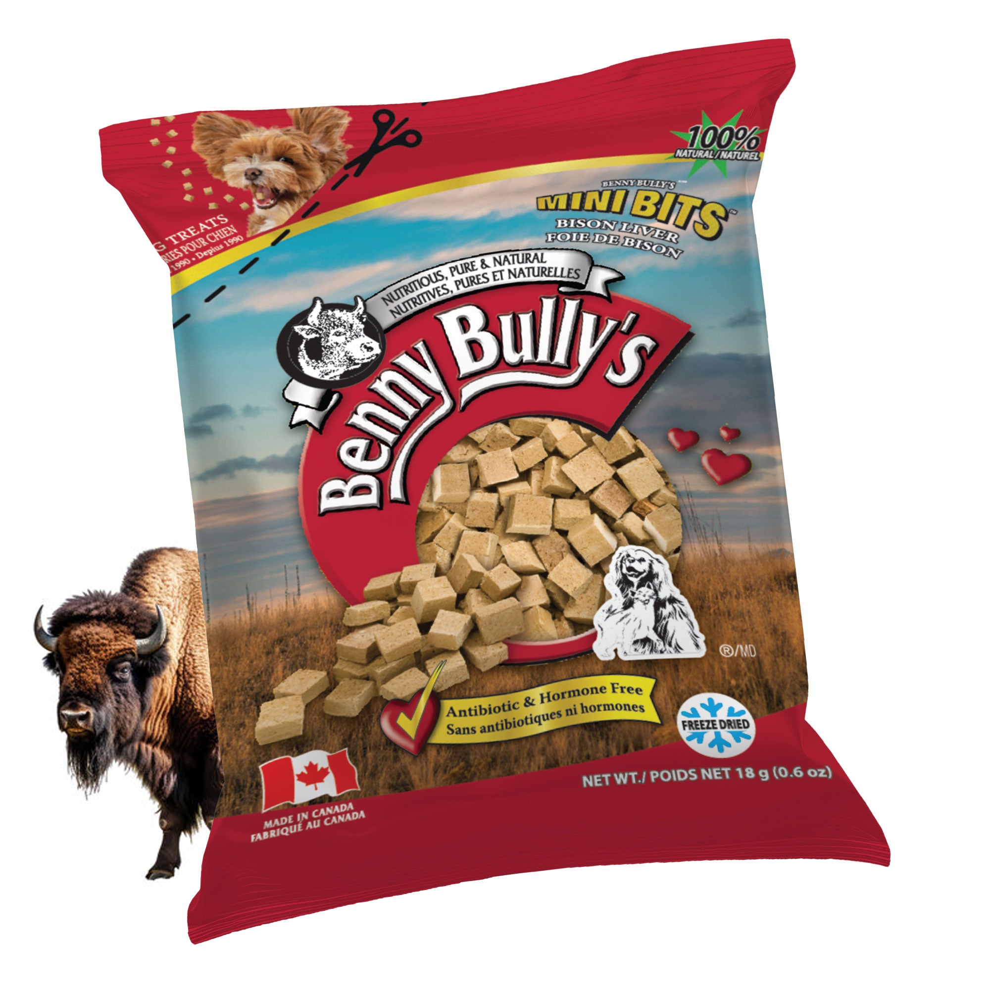 benny-bully-s-mini-bits-bison-friandise-chien-foie-bison image 2