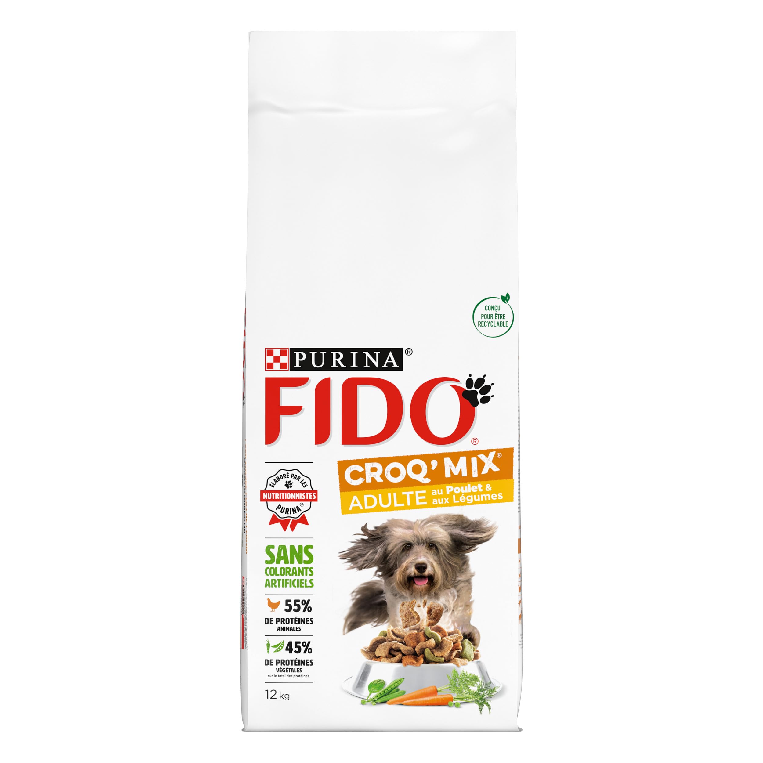 fido-croq-mix-croquettes-chien-poulet-l-gumes-12-kg image 2