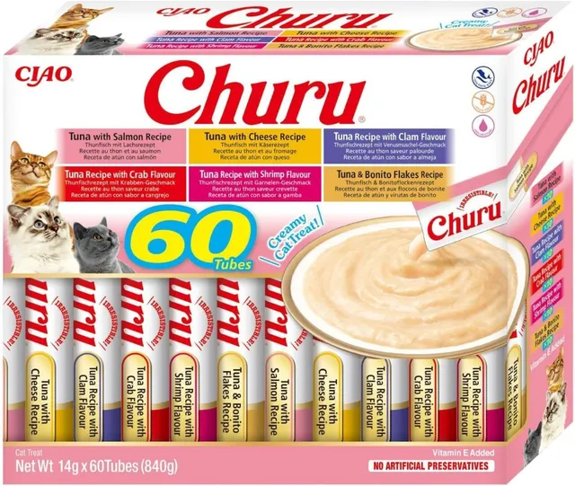 inaba-churu-friandise-chat-thon-60-x-14-g-pur-e image 1