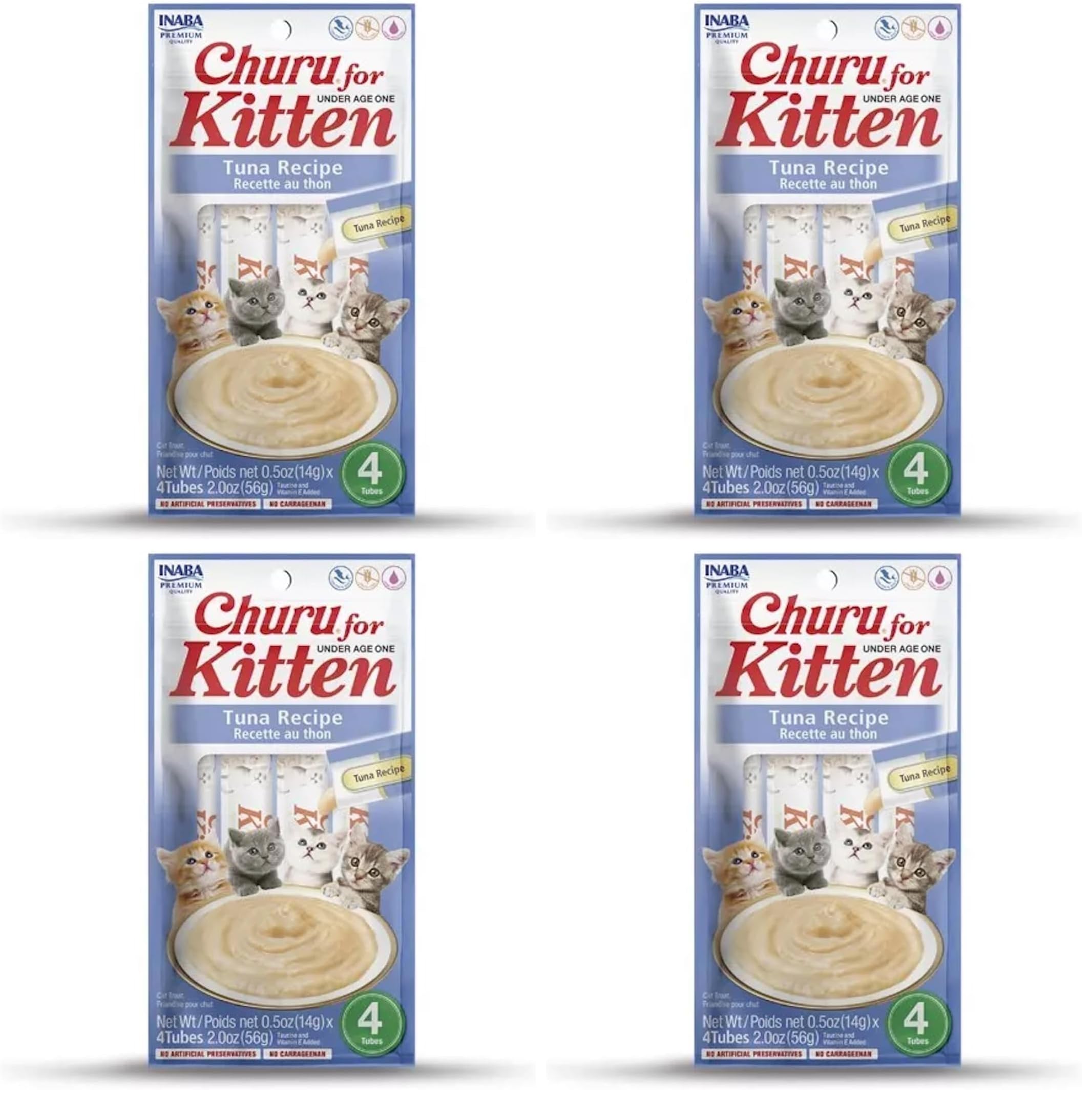 inaba-churu-kitten-cr-me-chat-poulet-4-x-14-g-hydratante image 5