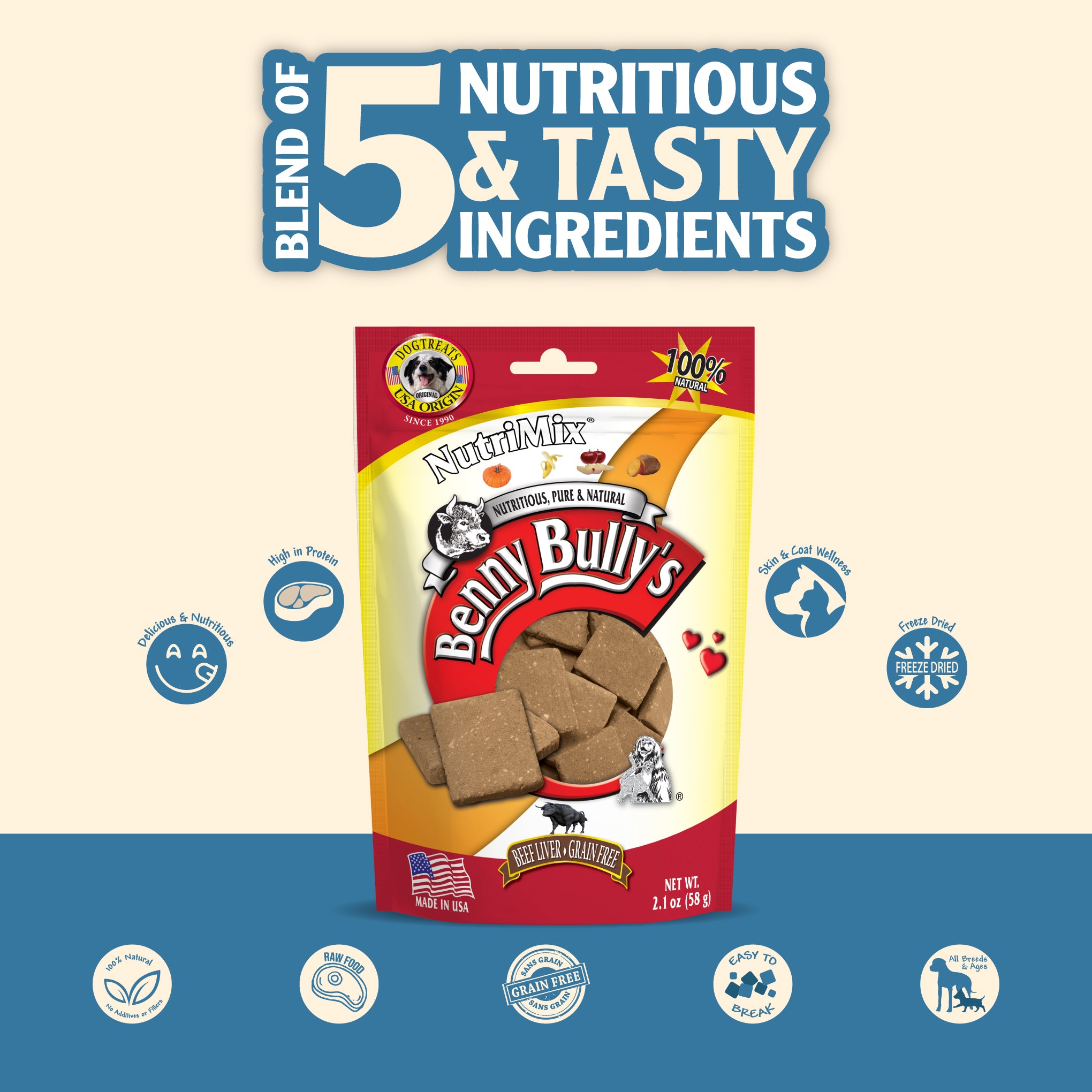 benny-bully-s-nutrimix-friandise-chien-foie-de-b-uf-5-ingr-dients image 3