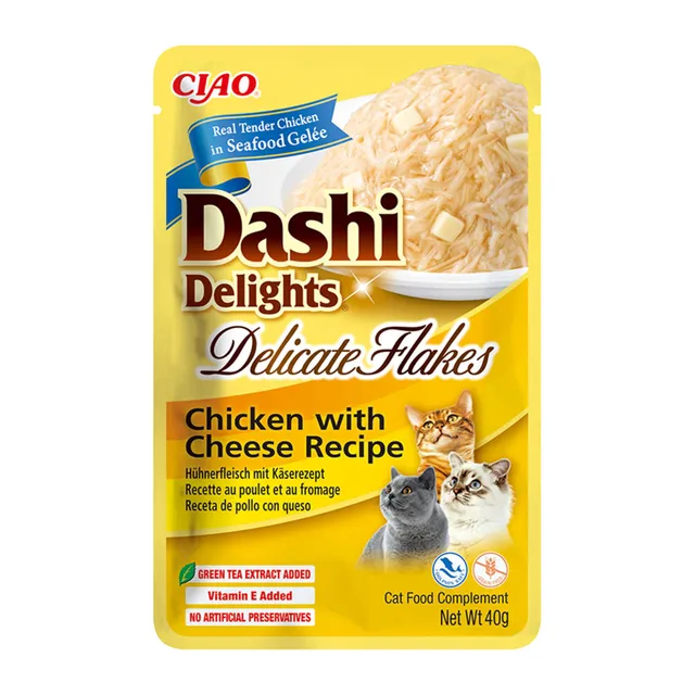 inaba-dashi-delights-flakes-soupe-chat-poulet-fromage-40g-umami image 1