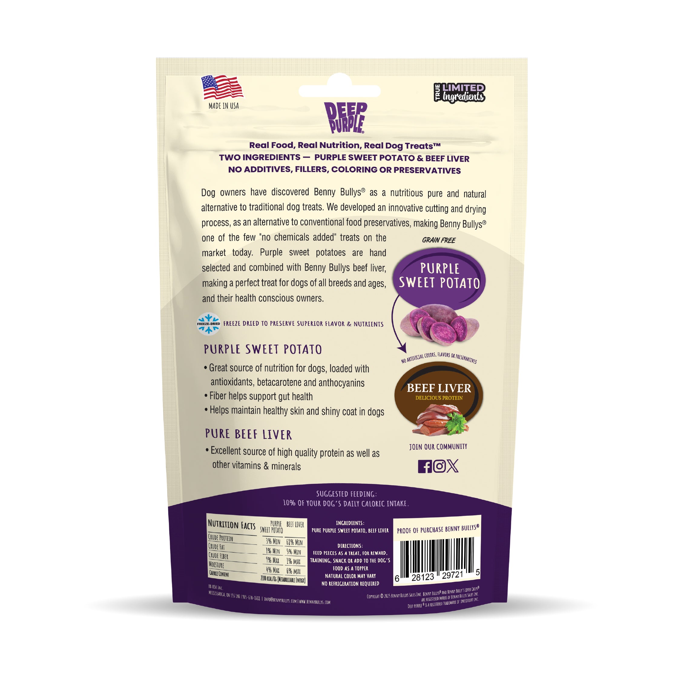 benny-bully-s-deep-purple-friandise-chien-patate-douce-violette image 2