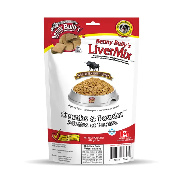 benny-bully-s-livermix-friandise-topper-chien-poudre-foie-b-uf-70g image 1