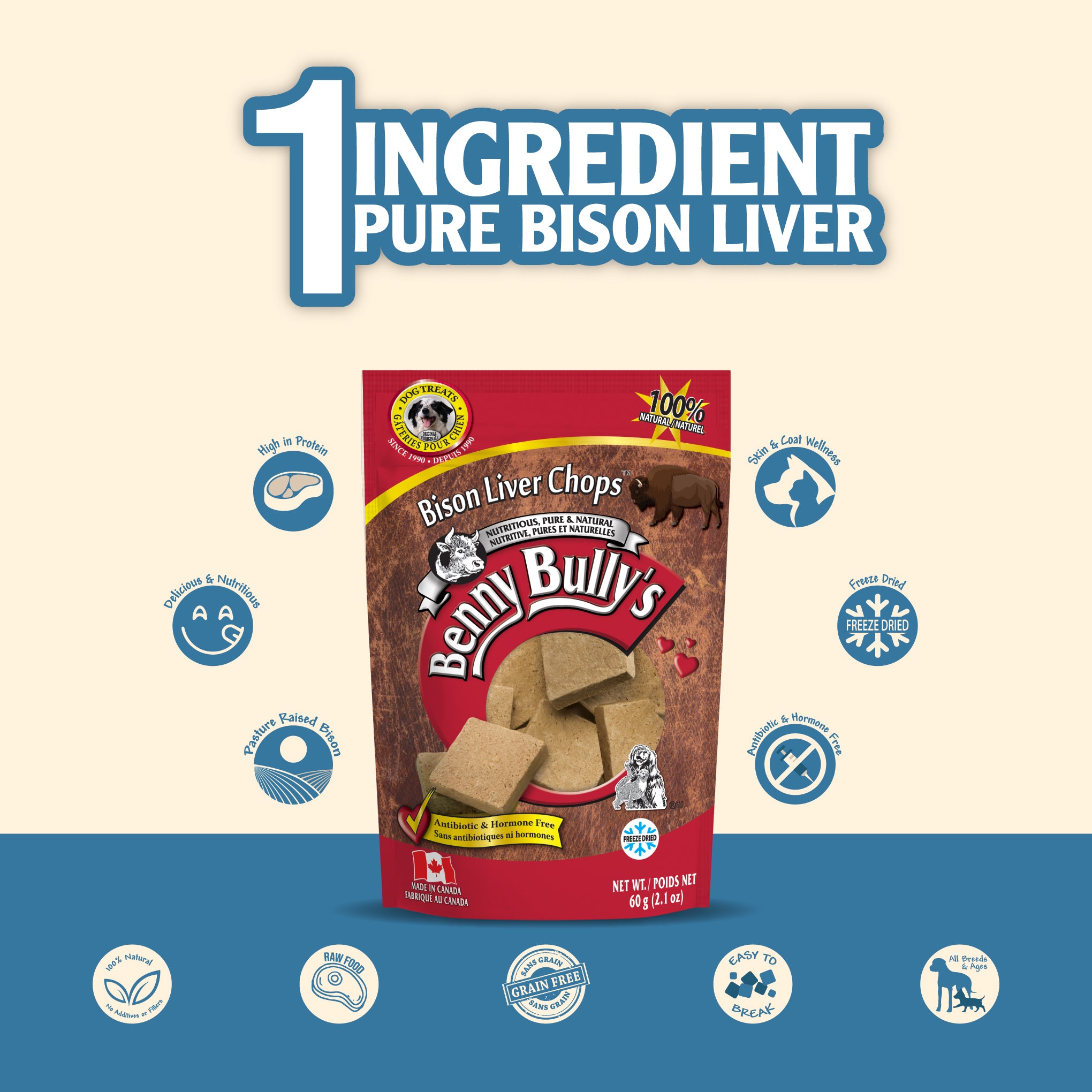 benny-bully-s-liver-chops-bison-friandise-chien-243-g-foie-bison image 3