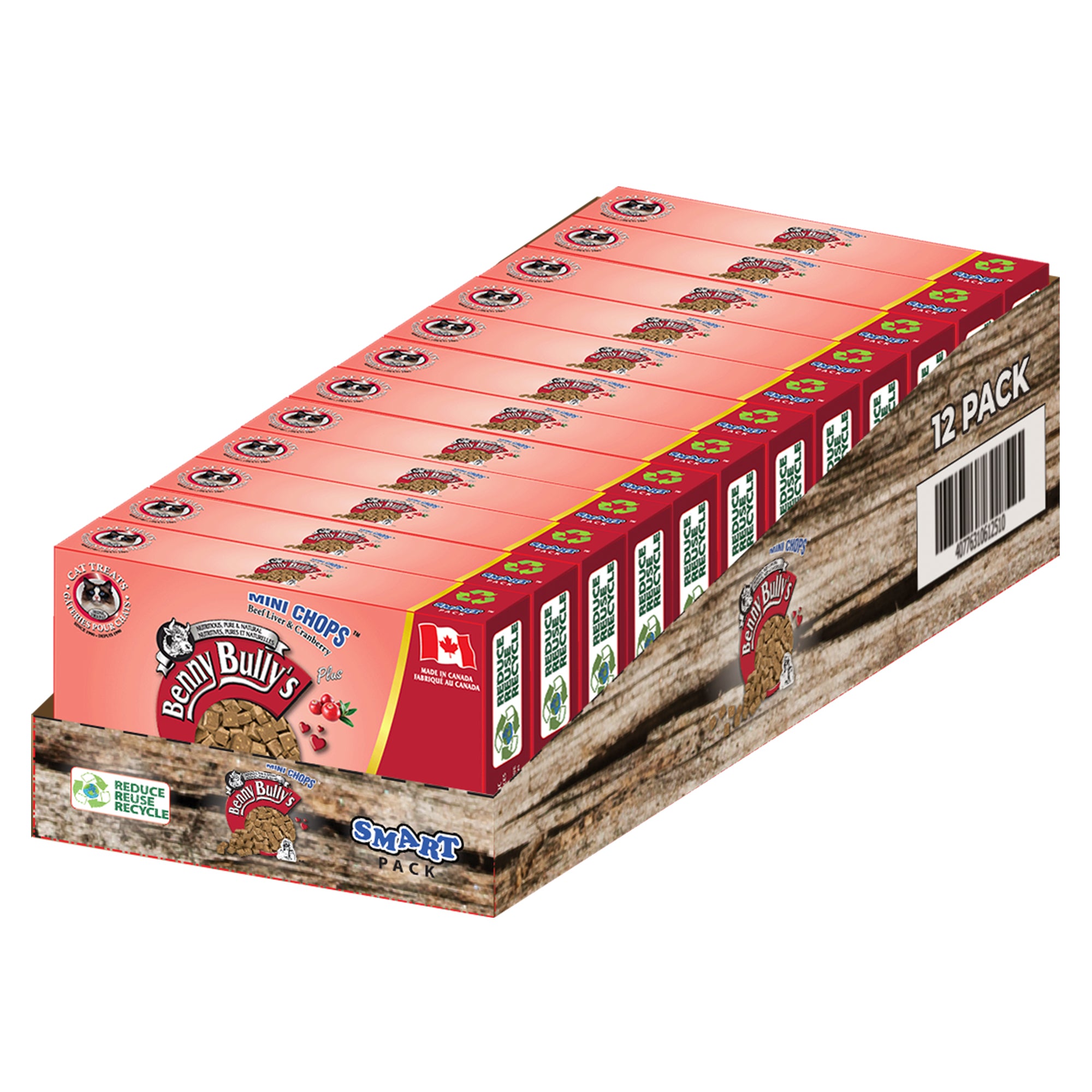 benny-bully-s-mini-chops-foie-b-uf-canneberge-friandise-chat-x12 image 1