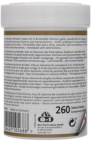 8in1-vitality-levure-de-bi-re-chien-ail-260-comprim-s image 6