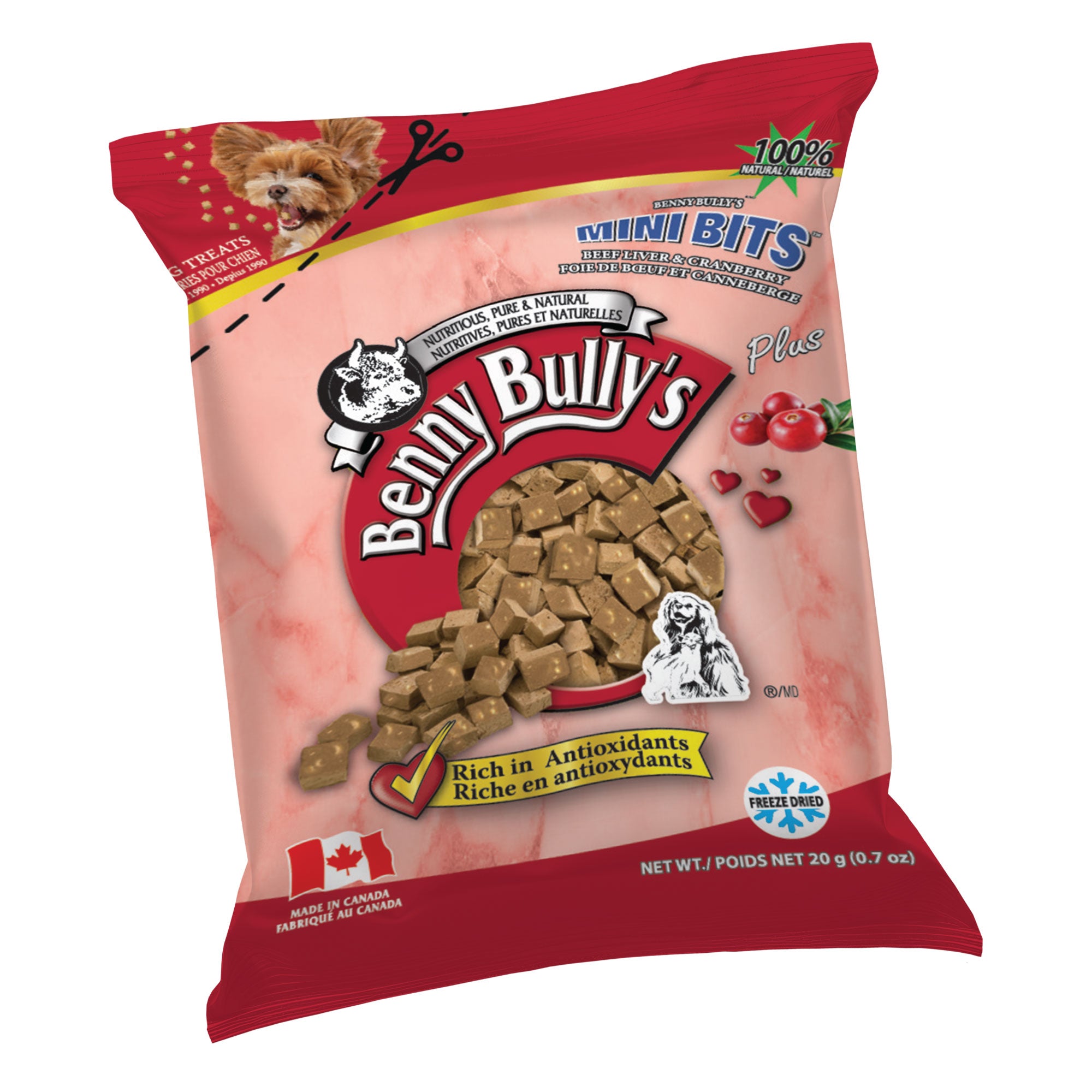 benny-bully-s-mini-bits-foie-b-uf-canneberge-friandise-chien image 1