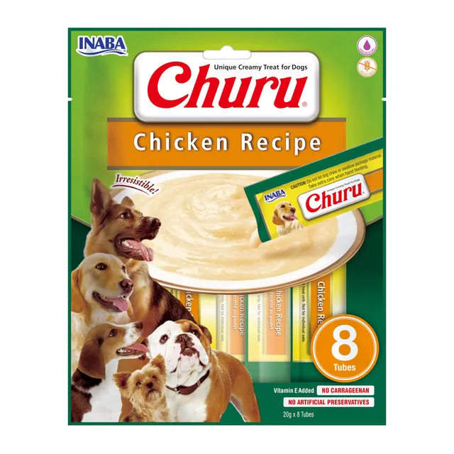 inaba-ciao-churu-dog-cr-me-chien-poulet-8-x-20-g-sans-c-r-ales image 1