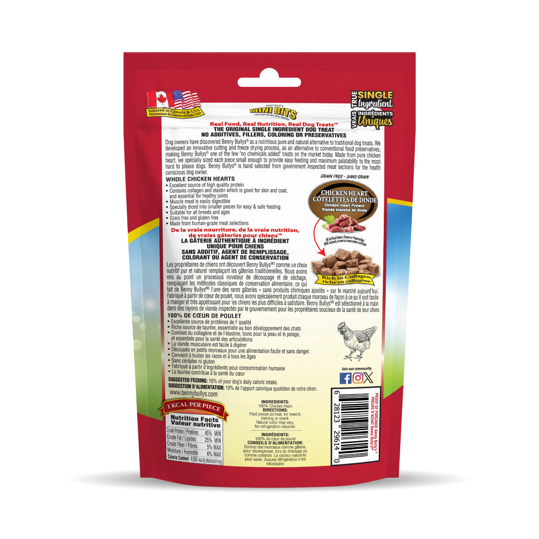 benny-bully-s-mini-bits-chicken-heart-friandise-chien-103-g-c-ur-poulet image 2